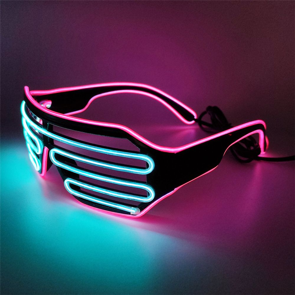 LED Luminous Glasses Halloween Glowing Neon Christmas Party Bril Flashing Light Glow Sunglasses Glass Festival Supplies Costumes