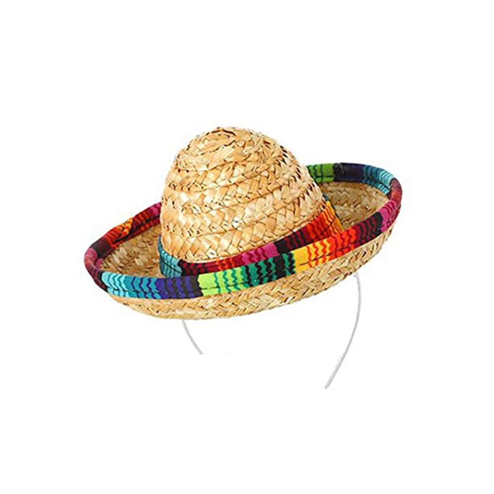 Mexican Mini Small Hat Hair Hoops Headbands Festival Headdress Performance Props Carnival New Year Party Favors