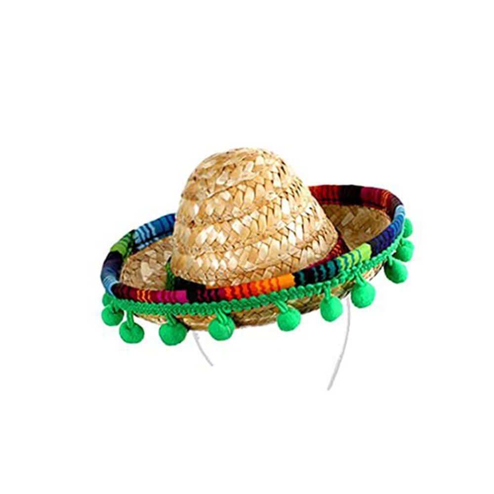 Mexican Mini Small Hat Hair Hoops Headbands Festival Headdress Performance Props Carnival New Year Party Favors