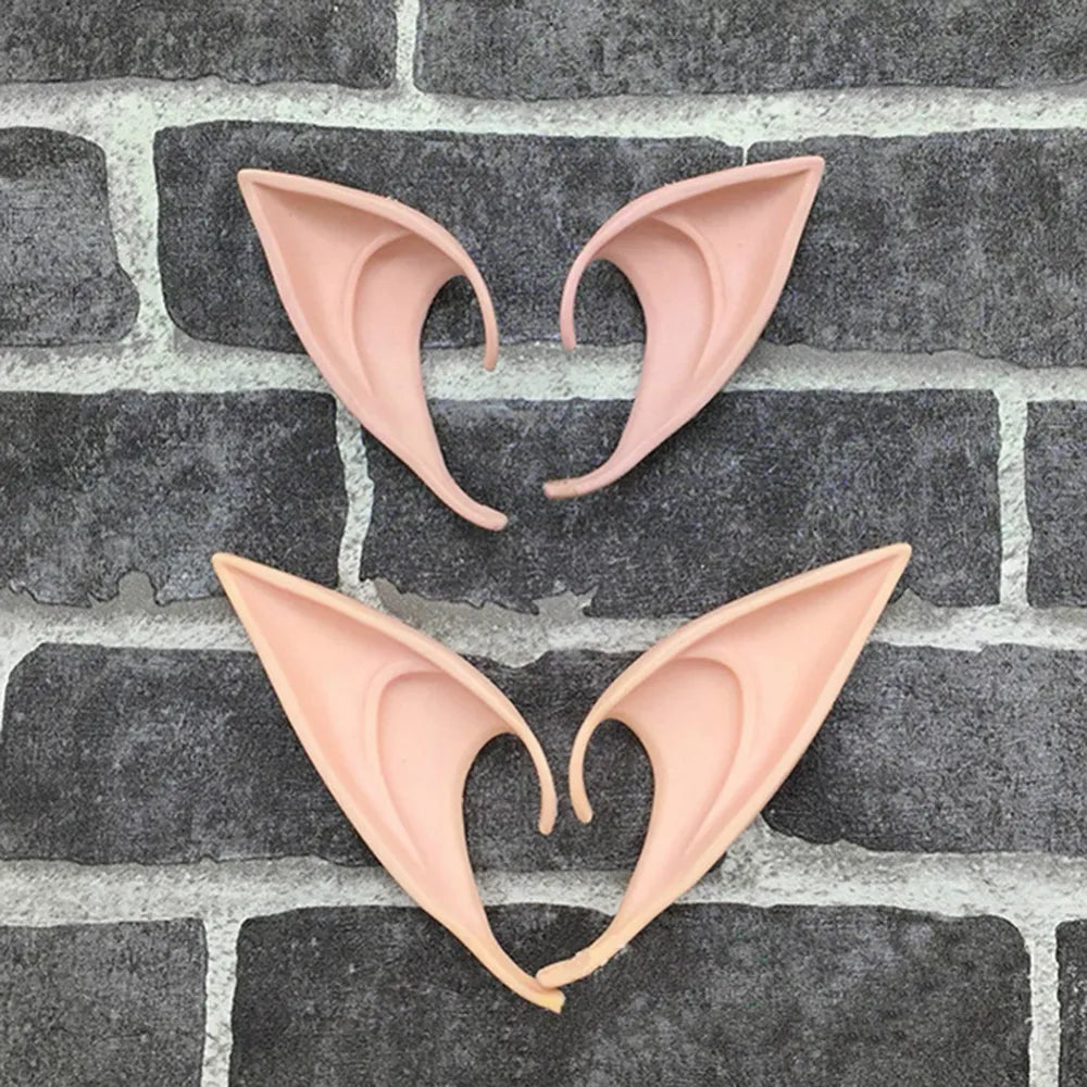 1-20Pairs Cosplay Latex Fairy Angel Elf Ears Halloween Masquerade Party Costumes Halloween Party Decoration Supplies Photo Props