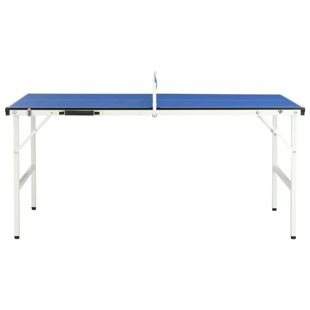 5 Feet Ping Pong Table with Net 152x76x66 cm Blue