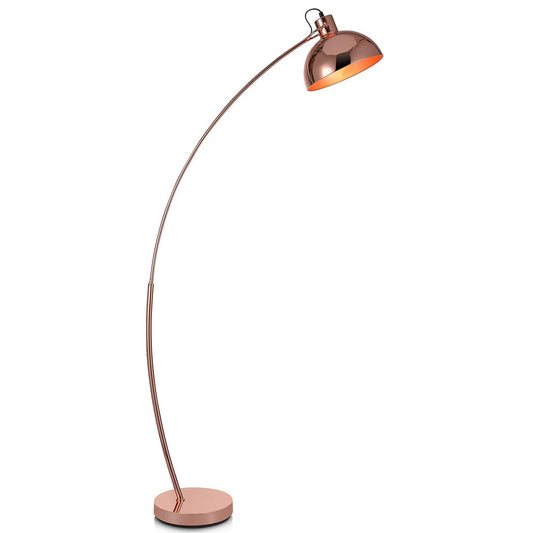 Curved Arco Floor Lamp LED Gold Shade  Modern Lighting VN-L00025-UK