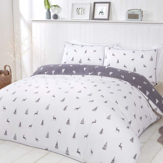 DITSY STAGS & TREES NAVY DUVET SET DB