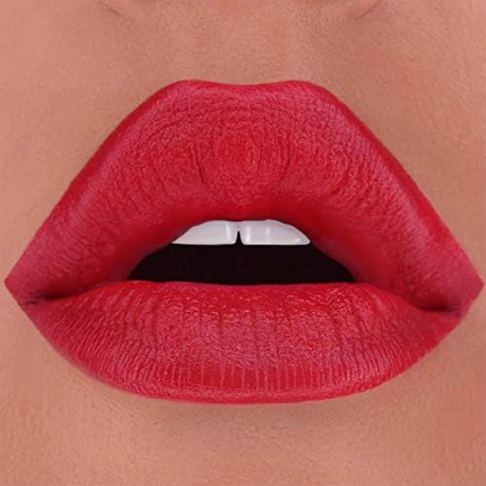 Folly Fire Creamy Matte Manipulation Lipstick in Here To Slay, Rich Blood Red