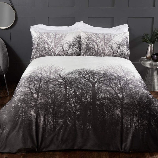 WINTER TREES DIGITAL VELVET DUVET SET  KB