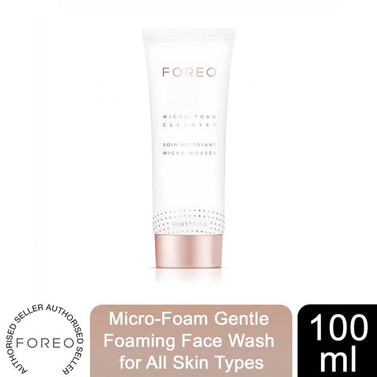 FOREO Micro-Foam Cleanser Gentle Foaming Face Wash for All Skin Types, 100ml