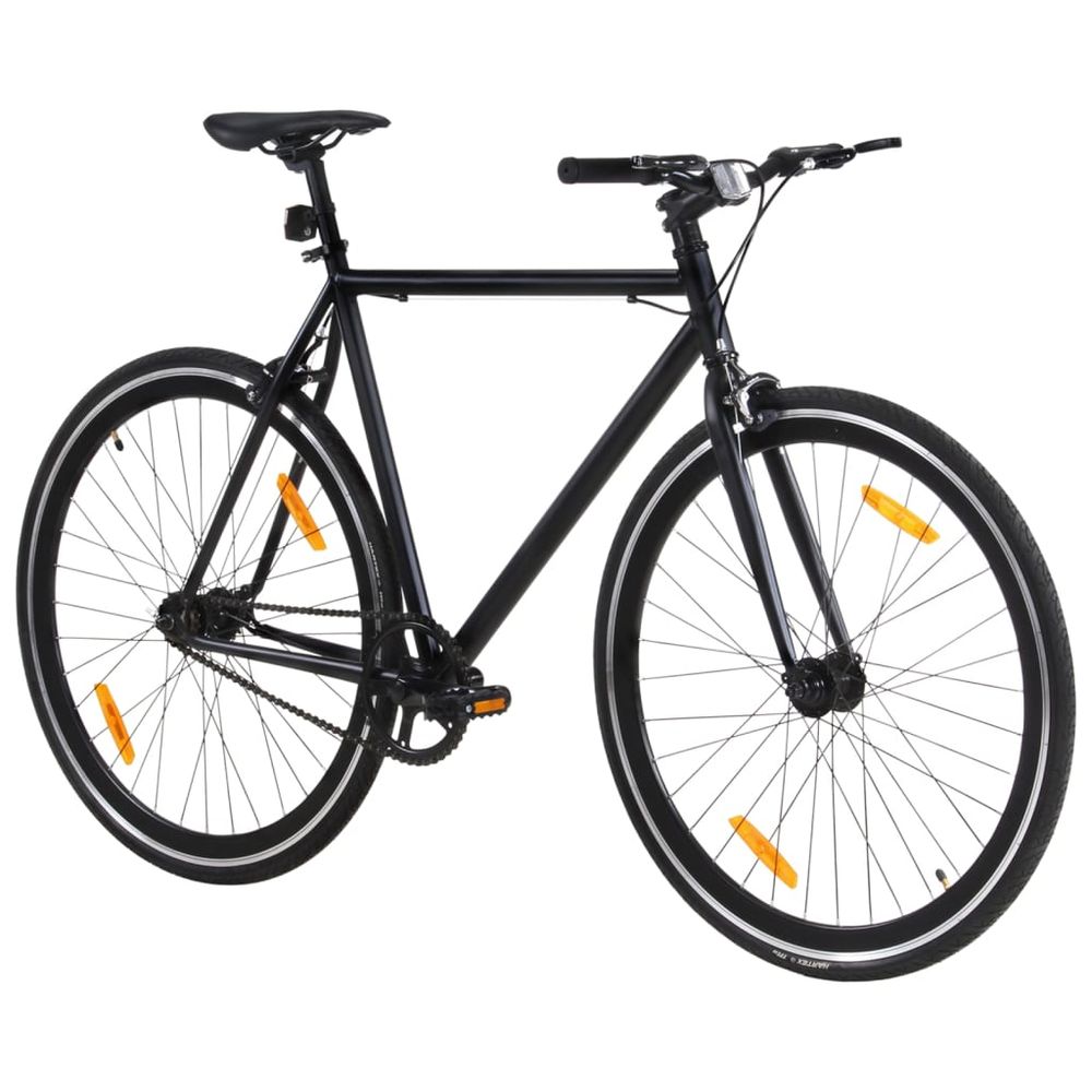 vidaXL Fixed Gear Bike Black 700c 59 cm