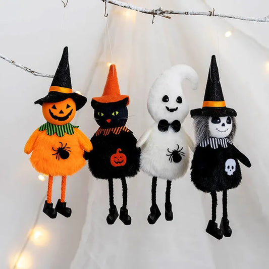 Halloween Decoration Pumpkin Ghost Witch Black Cat Pendant Bar Haunted House Hanging Oranment Happy Halloween Day Ghost Festival