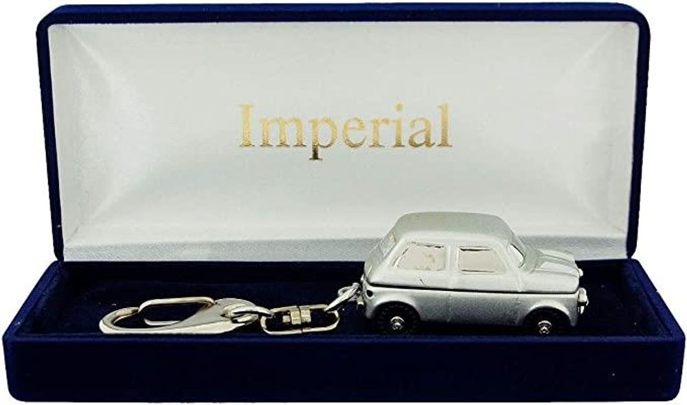 Imperial Key Chain Clock Mini Car Silver IMP732