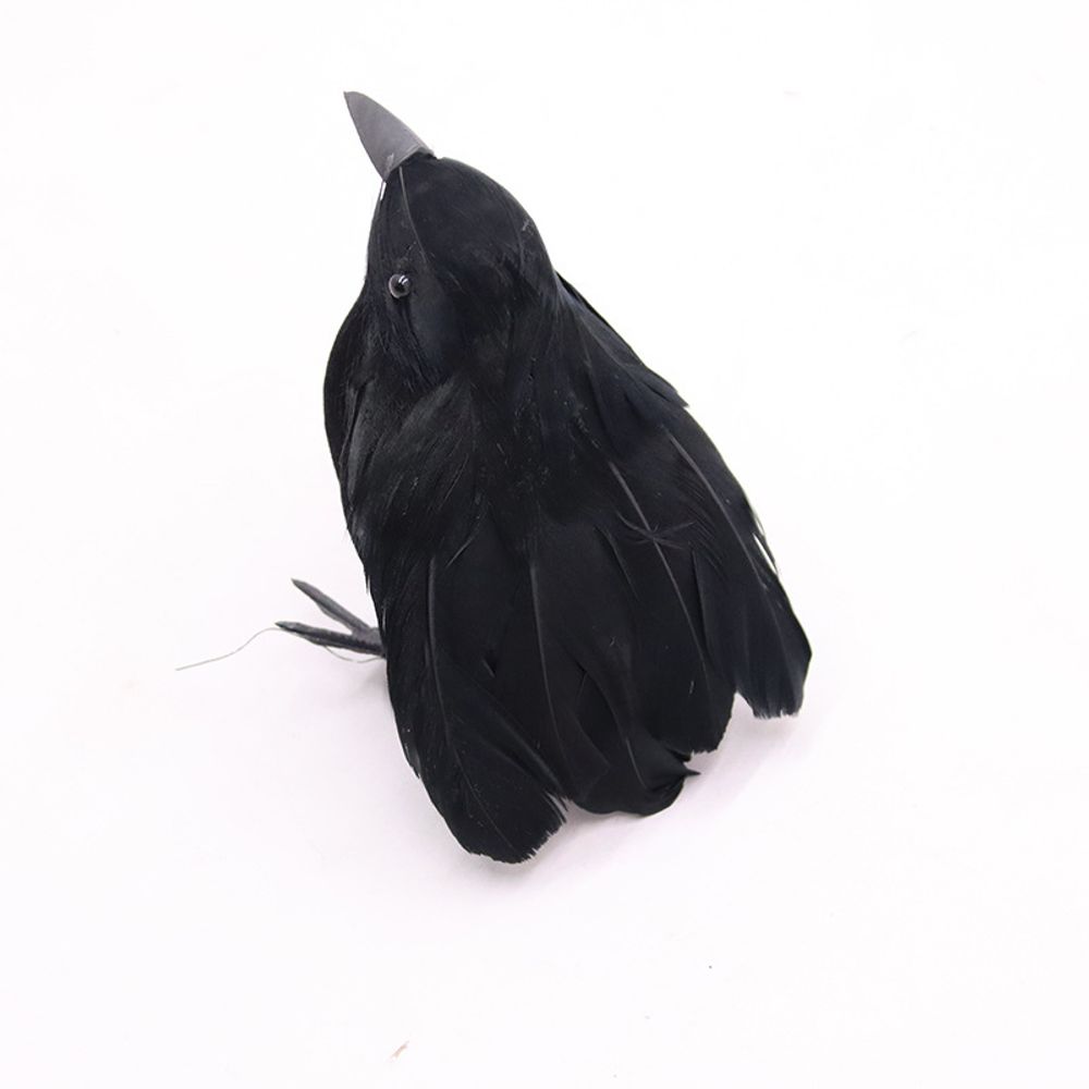 Simulation Black Crow Halloween Black Crow Props Simulation Fake Bird Ghost Festival Halloween Decoration Scary Toys