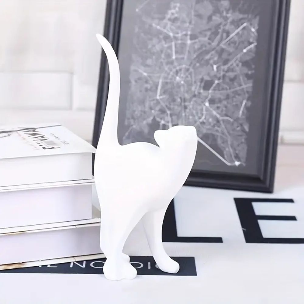 Golden Couples Cat Figurine Table Décor Animal Statues European Creative Resin Art Sculpture Wedding Gift Decoratvie Home Décor