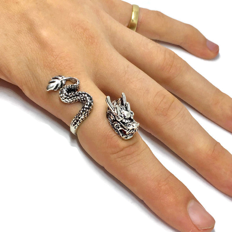 Asian Dragon Wraparound Ring-3