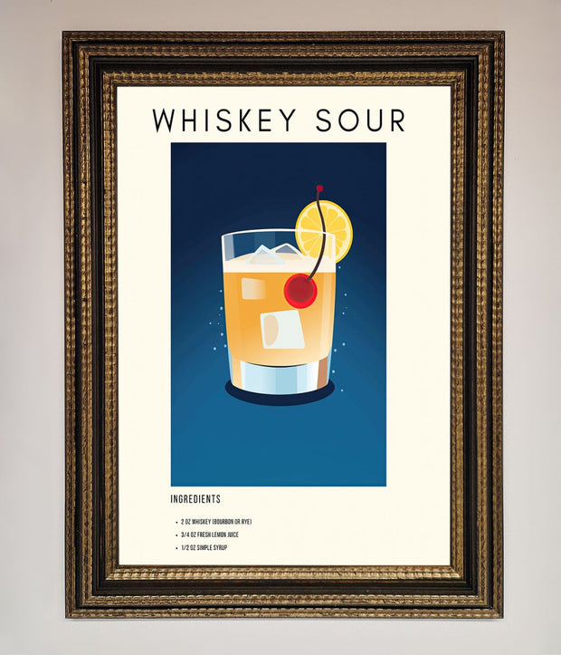 Whiskey Sour Framed Poster-18