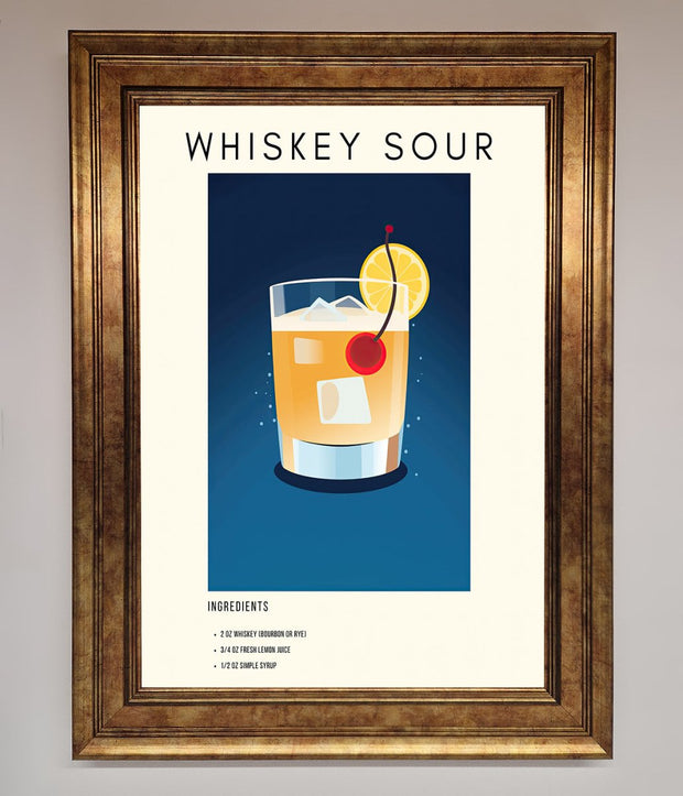 Whiskey Sour Framed Poster-7