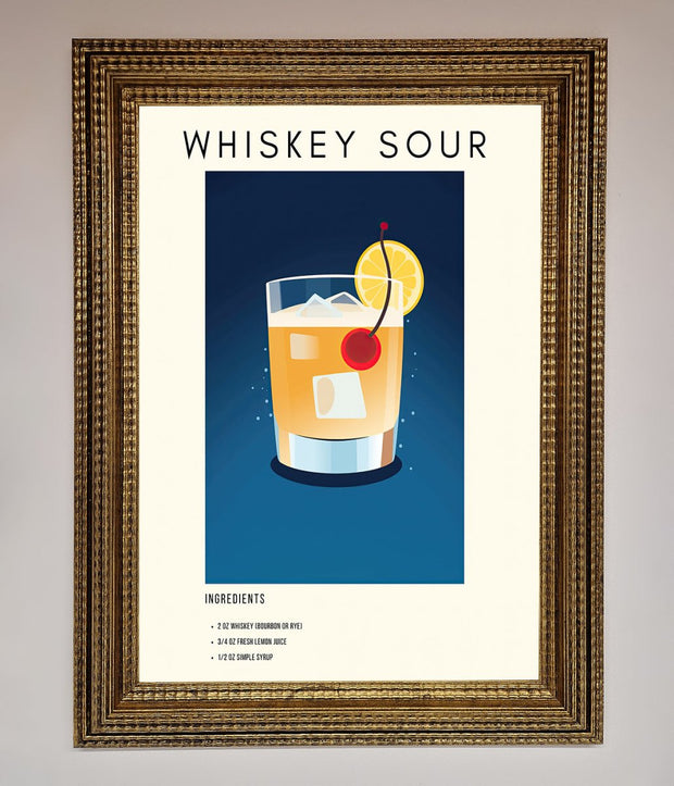 Whiskey Sour Framed Poster-15