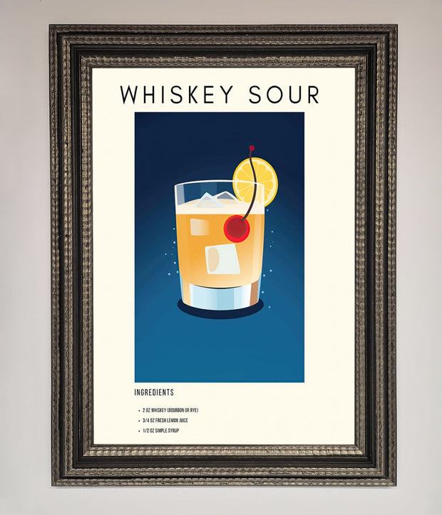 Whiskey Sour Framed Poster-17