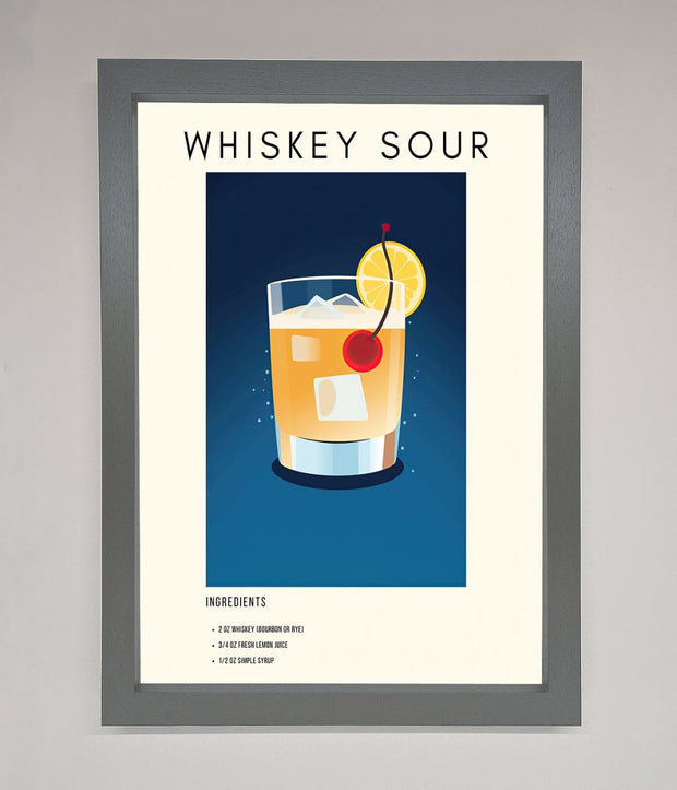 Whiskey Sour Framed Poster-0