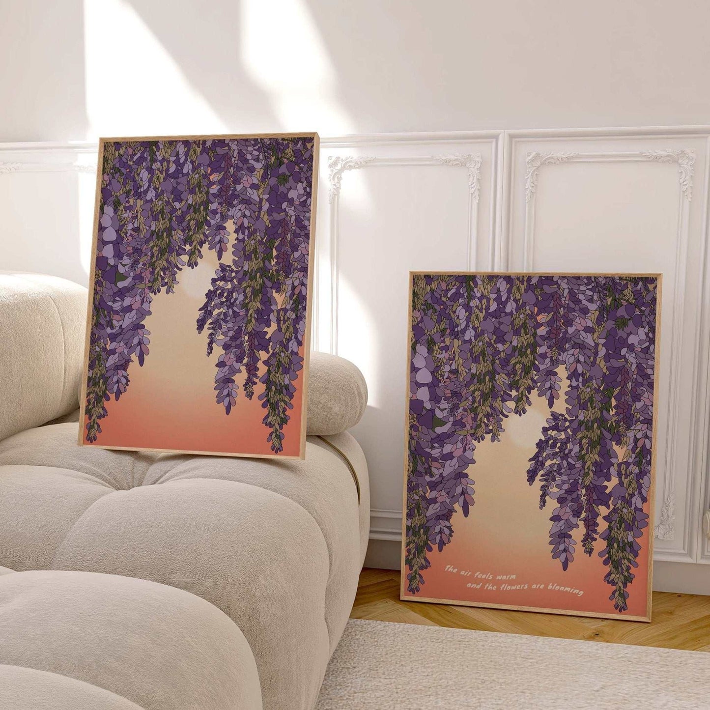 Wisteria and Sun Art Print-1