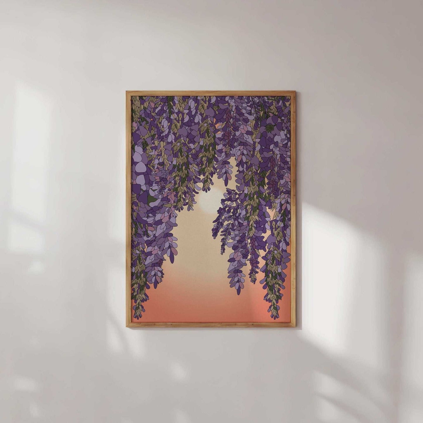 Wisteria and Sun Art Print-0