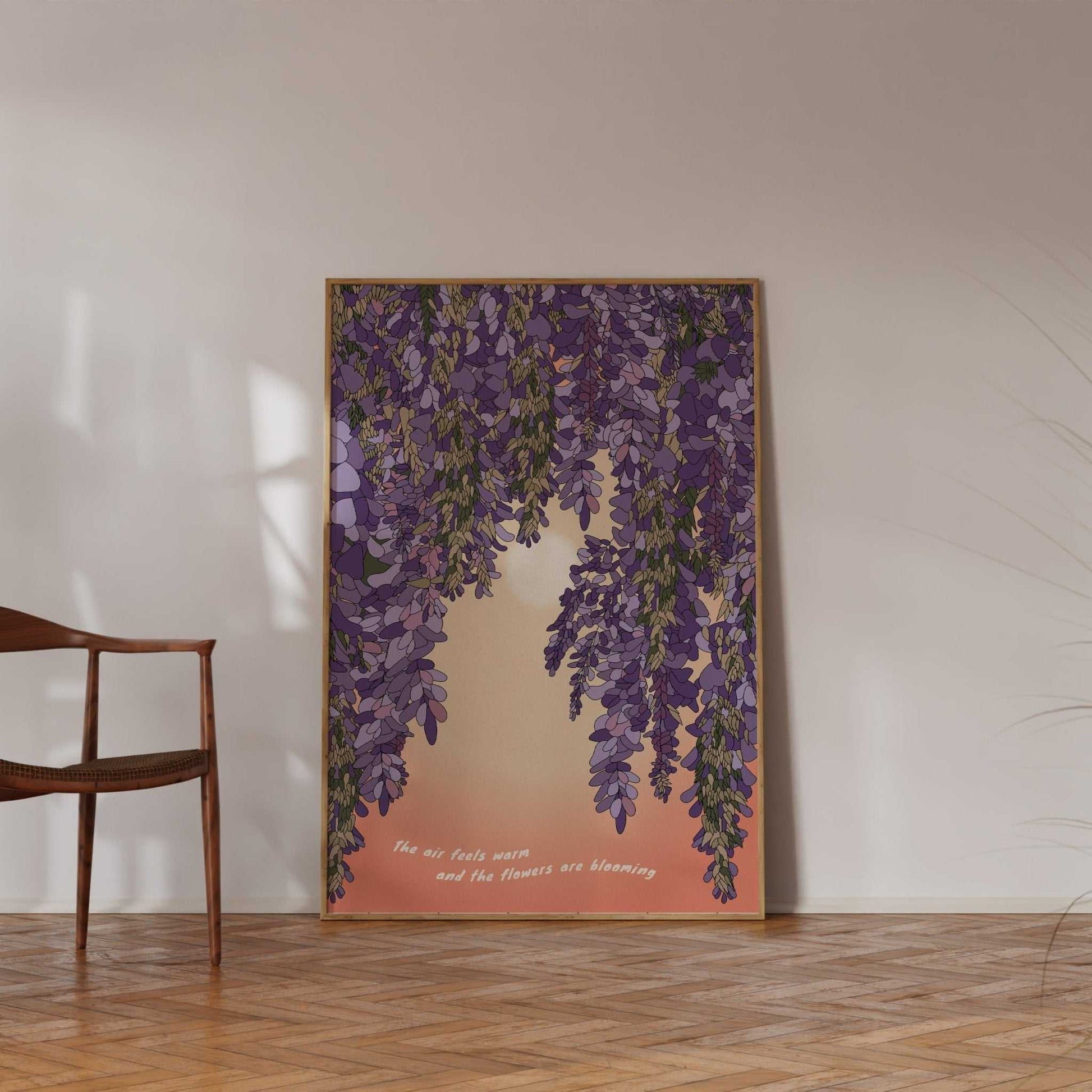 Wisteria and Sun Art Print-3