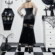 women saint day dinner halter dress - Memoriex 