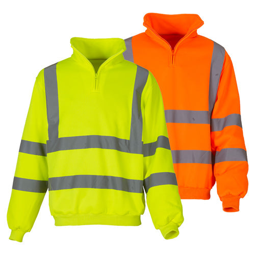 Yoko HVK06 Hi Vis Zip Sweatshirt-0