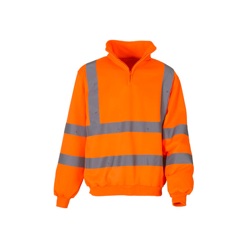 Yoko HVK06 Hi Vis Zip Sweatshirt-1