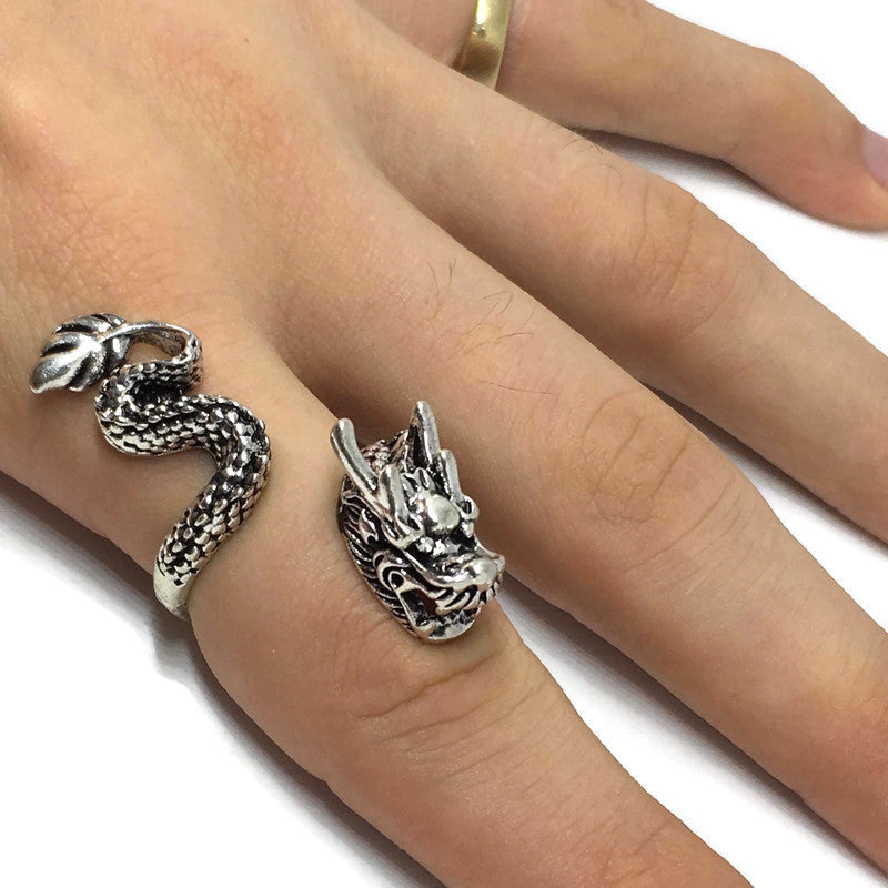 Asian Dragon Wraparound Ring-0