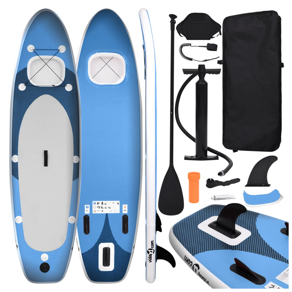 Paddle Board Set Sea Blue 360x81x10 cm