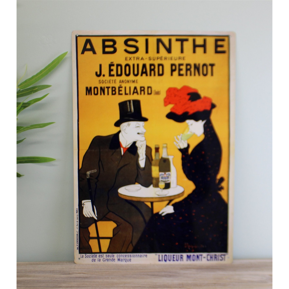 Vintage Metal Sign - Retro Advertising - Absinthe