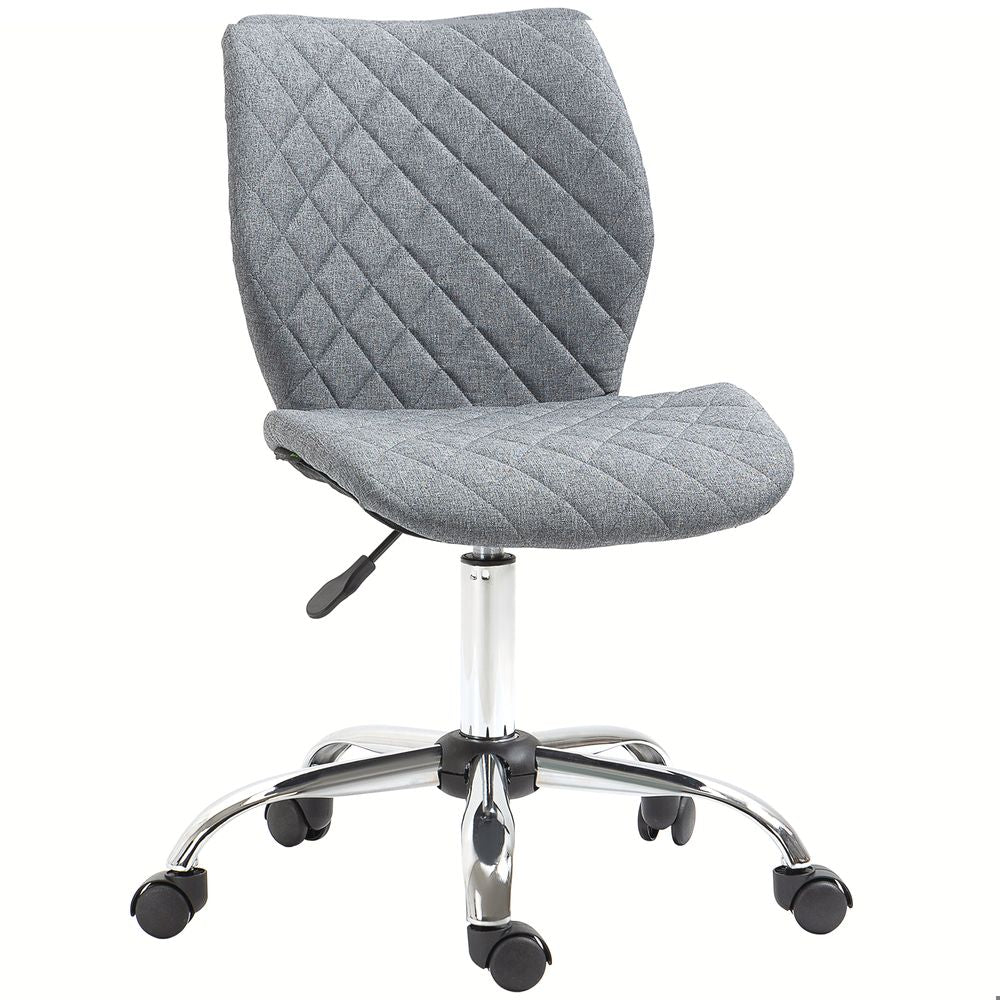 Ergonomic Mid Back Office Chair 360 Swivel Height Adjustable Home Office Grey