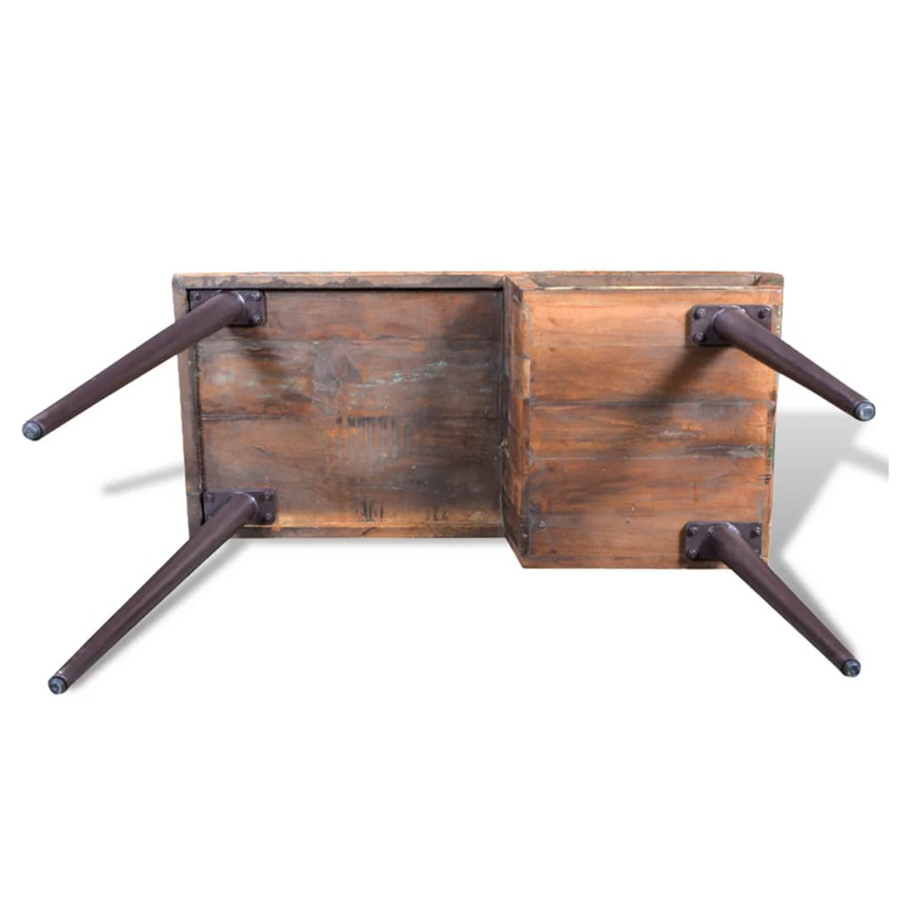 Reclaimed Wood Desk with Iron Legs - Memoriex