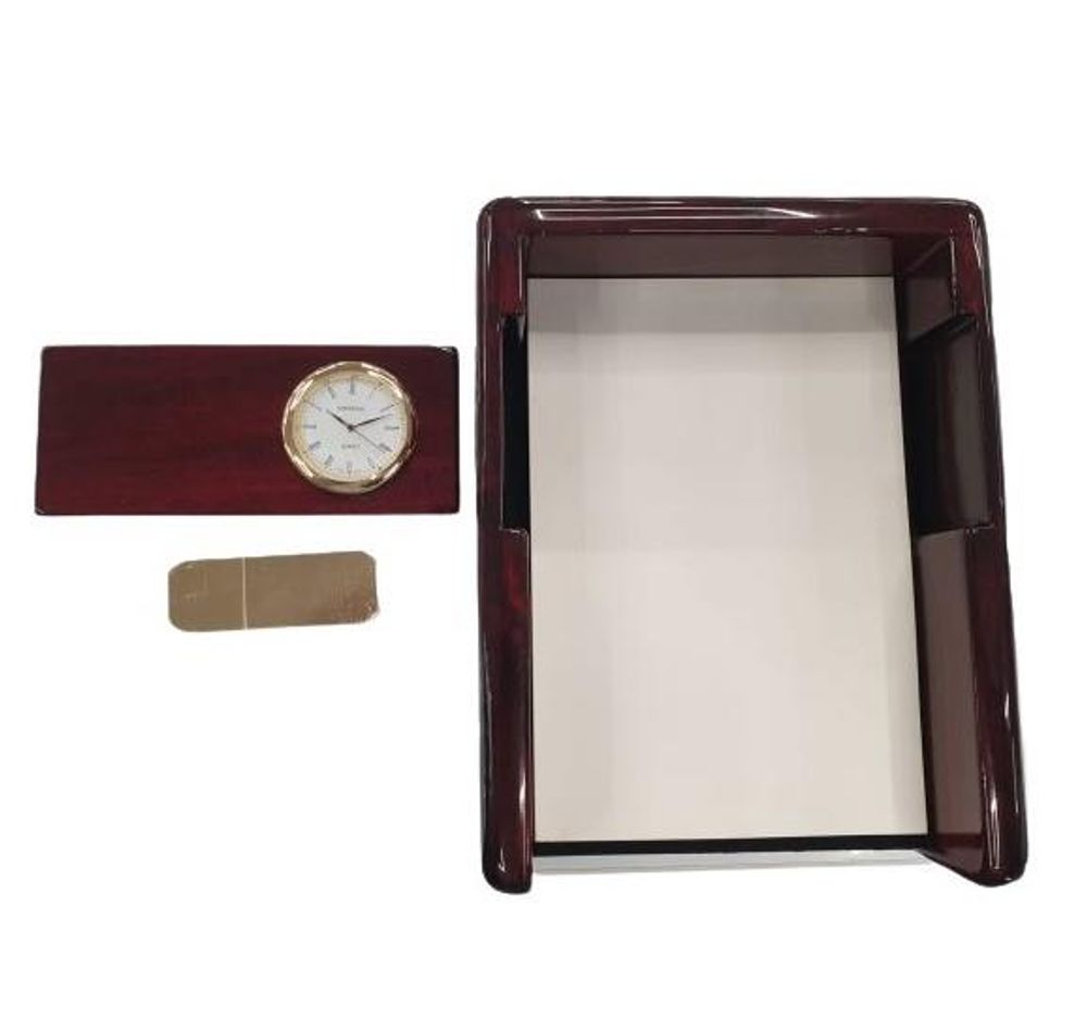 Brown Notepad Holder Solid wood IMP201 - CLEARANCE