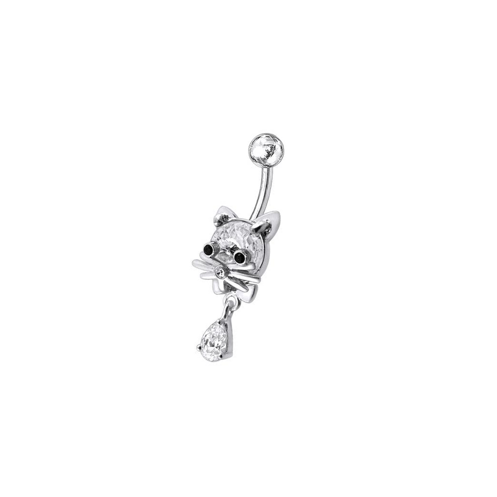 Jeweled Cat Dangling Navel Banana