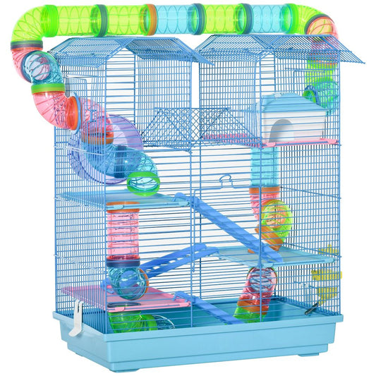 5 Tiers Hamster Cage Animal Travel Carrier Habitat