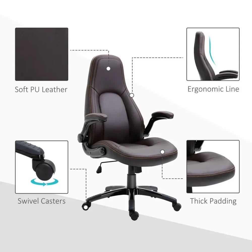 PU Leather Office Chair High Back Swivel Office Chair