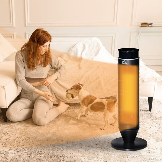 Ceramic Tower Indoor Space Heater w/ 42 � Oscillation Remote Control 8Hrs Timer - Memoriex