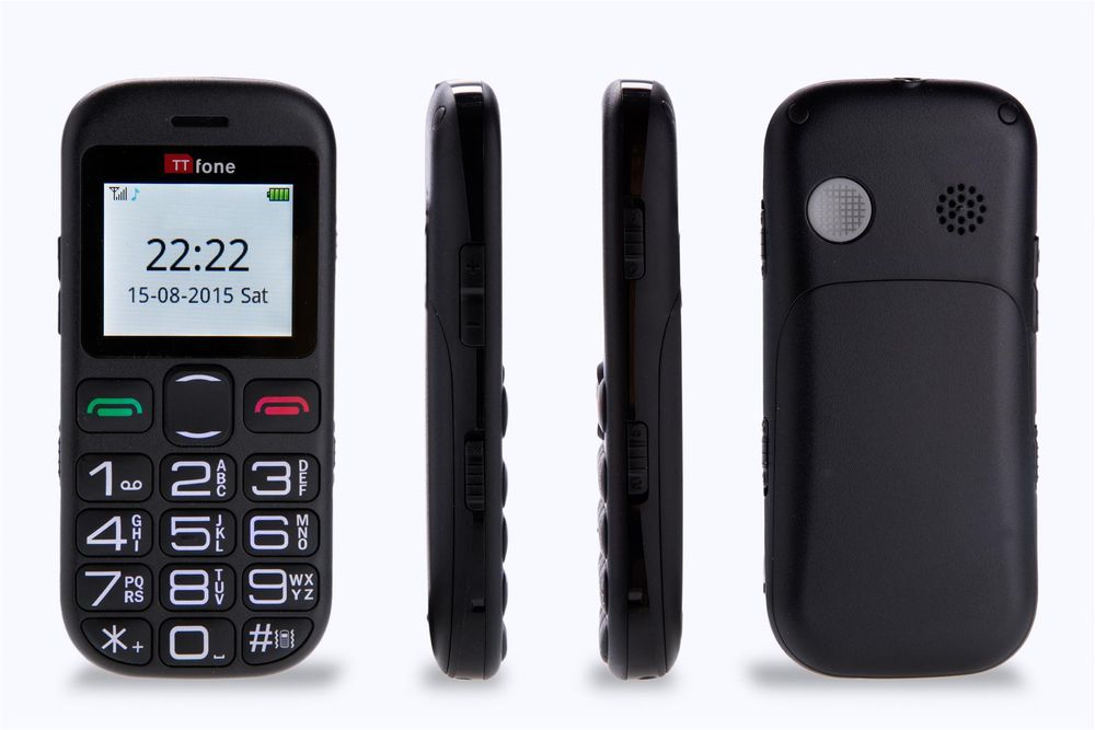 TT850 Jupiter 2 Big Button Simple Mobile Phone Senior SOS Emergency Button & Dock Charger & Vodafone Sim Card