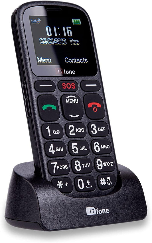 TT100 Comet Big Button Mobile Phone Eldery & SOS Button & Dock Charger & Vodafone Sim Card