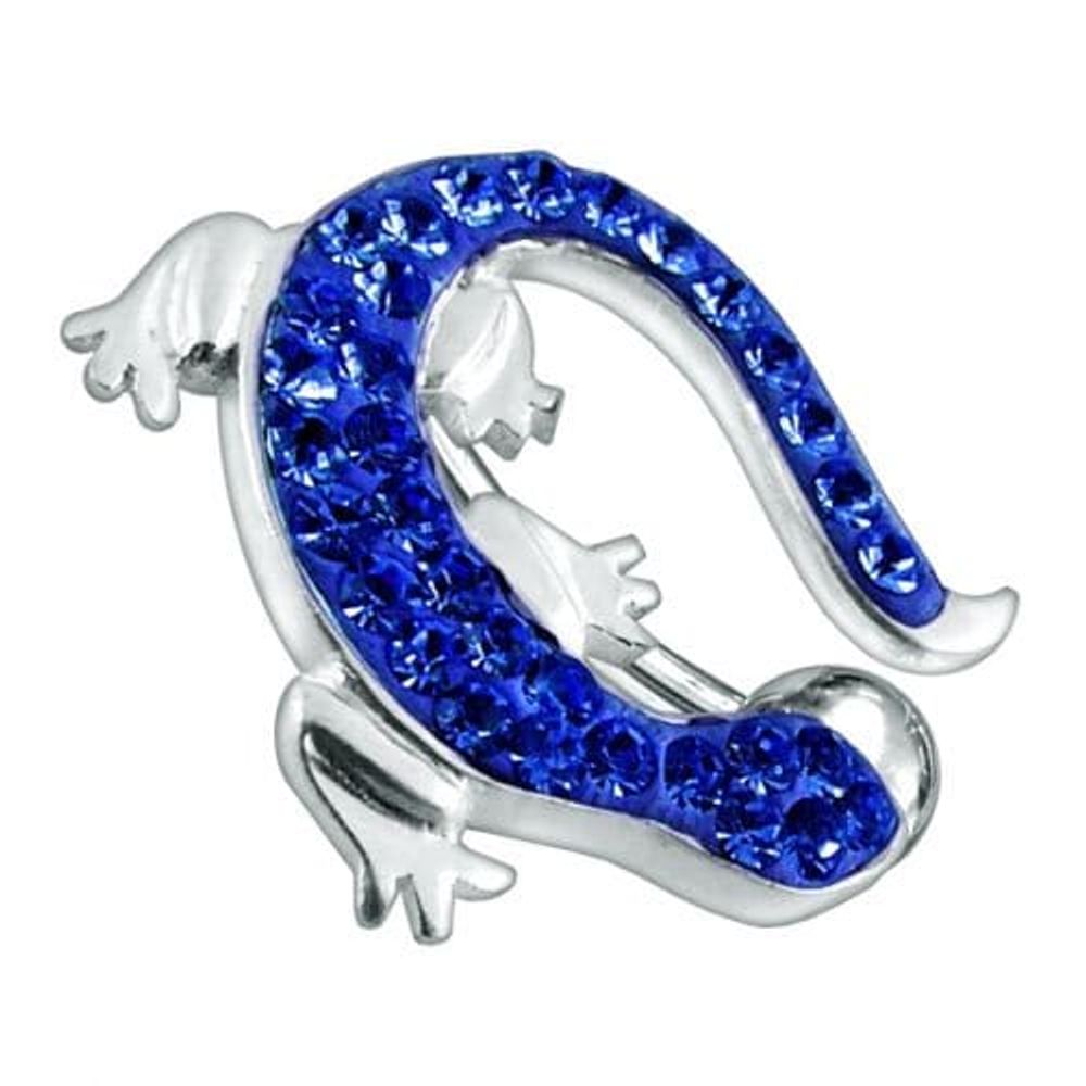 Fancy Jeweled Lizard Dangling Reverse Belly Ring