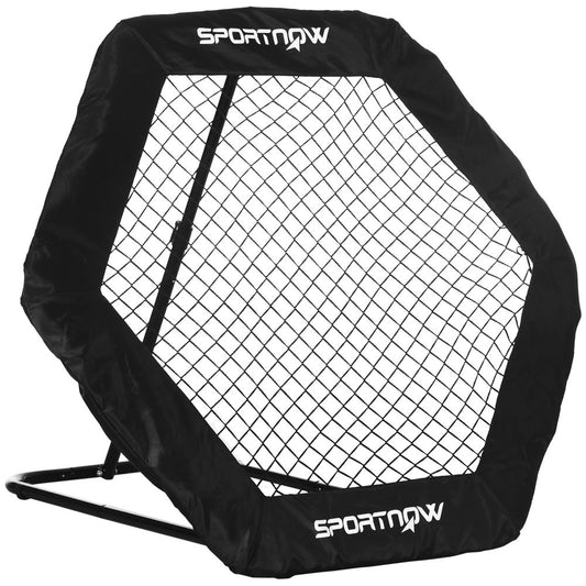 Foldable Rebounder Net, Football Training Net with Adjustable Angles