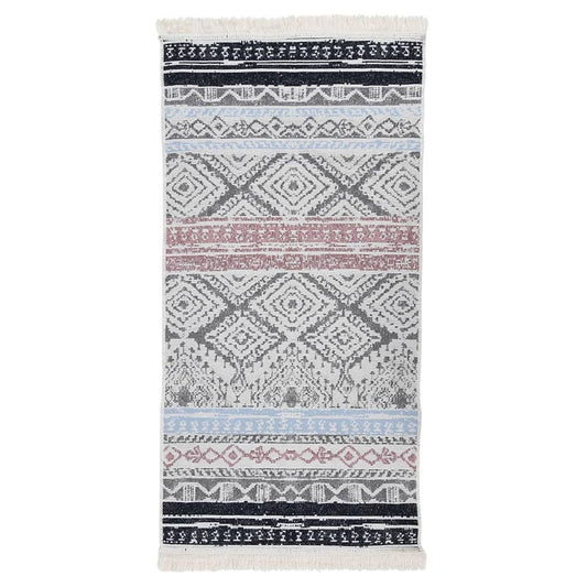 vidaXL Rug Pink and Aqua 80x150 cm Cotton - Memoriex