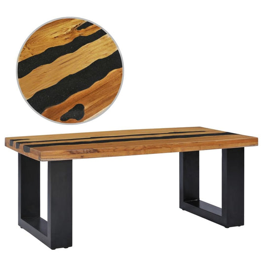 Coffee Table 100x50x40 cm Solid Teak Wood