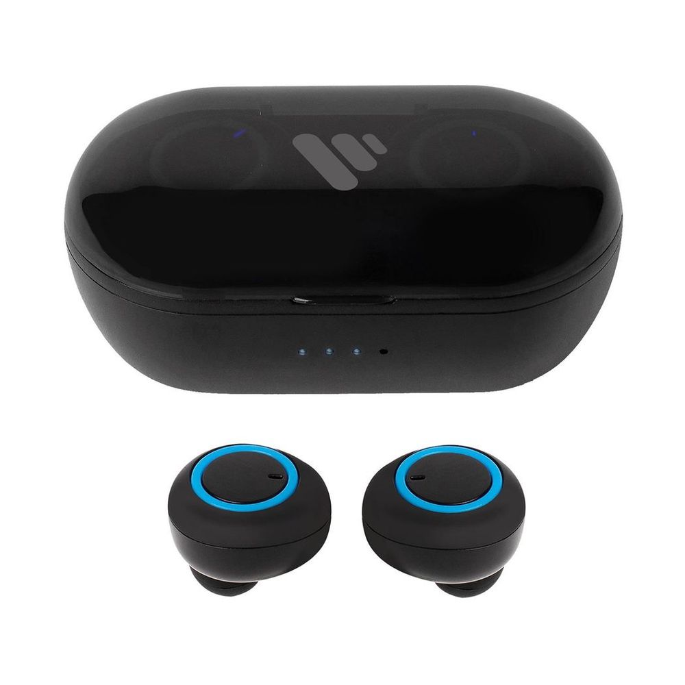 Vybe TWS Earbuds with 3H Music Playback, Charging Case and LED Indicator - Black