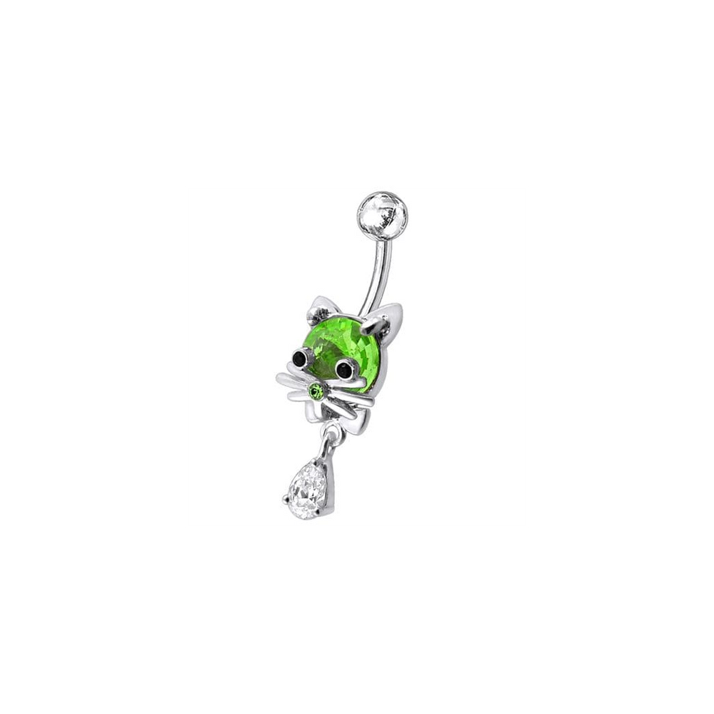 Jeweled Cat Dangling Navel Banana