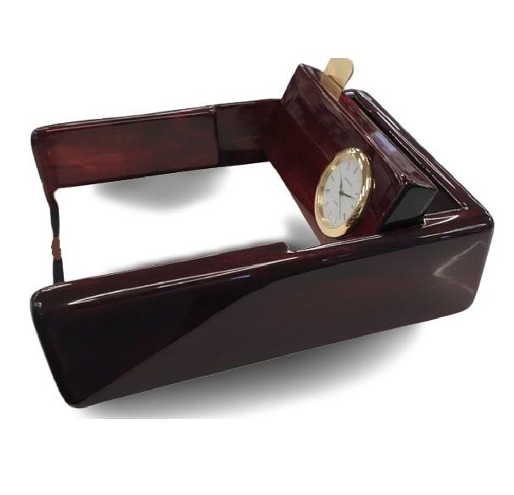 Brown Notepad Holder Solid wood IMP201 - CLEARANCE