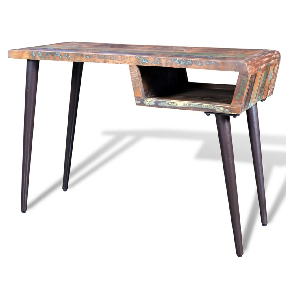 Reclaimed Wood Desk with Iron Legs - Memoriex