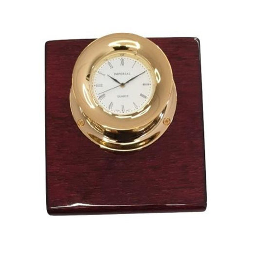 Miniature Clock Gold Nautical compass IMP79 - CLEARANCE