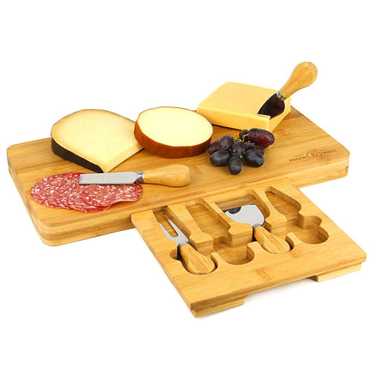 Bamboo Cheese Board Serving Platter