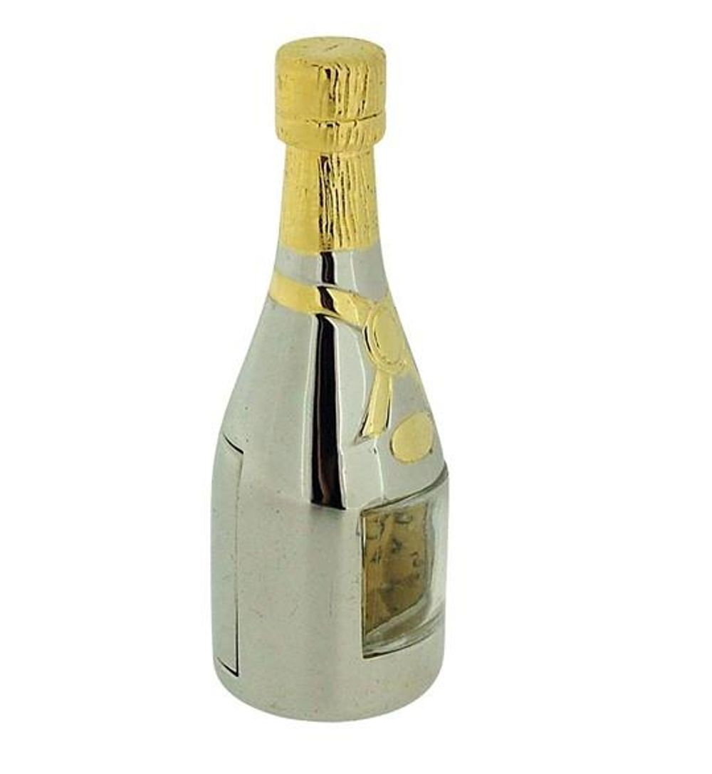 tone Champagne Bottle clock Solid Brass IMP1031- CLEARANCE